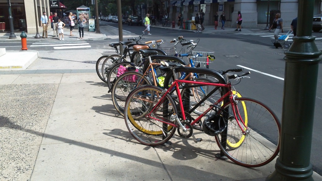 New Bike Racks at Citizens Bank Park - Bicycle Coalition of