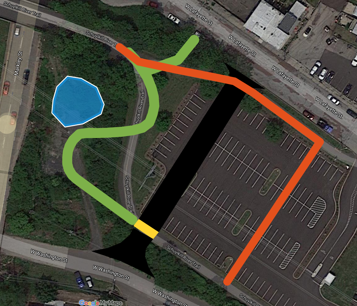 schuylkill river bike trail map