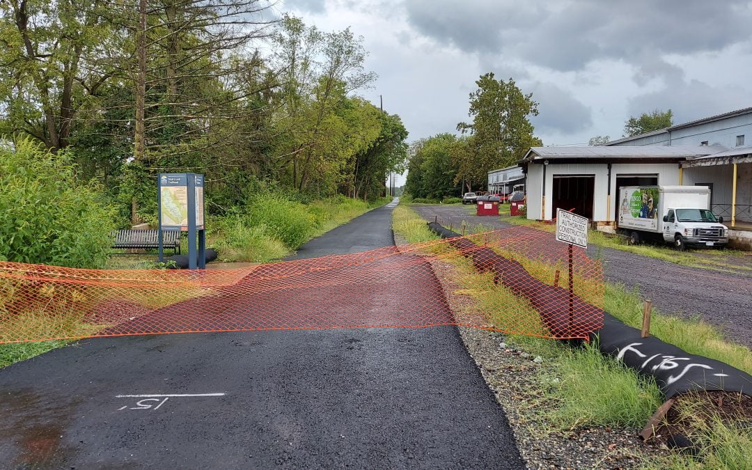 Progress along the Schuylkill River Trail from Parkerford to Pottstown