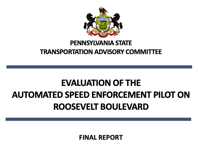 New Report Confirms Success of Pilot Roosevelt Blvd Automated Speed Enforcement program