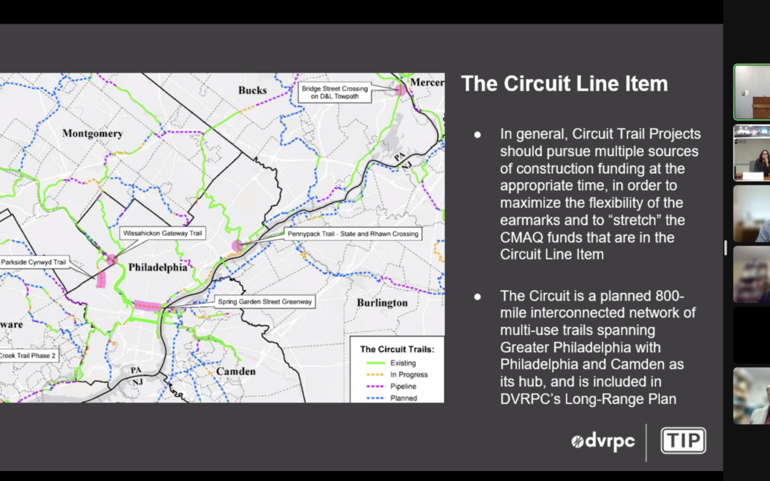 DVRPC Board Approves Work Program to Support the Circuit in PA and Awarded $4.13 Million to the Network in NJ