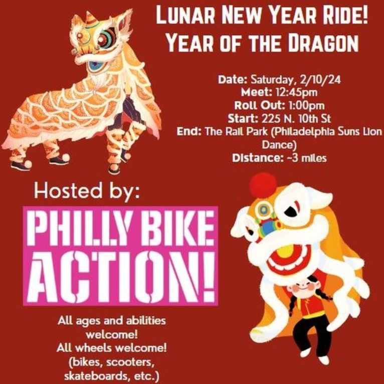 Philly Bike Action Lunar New Year DAY Ride Bicycle Coalition of