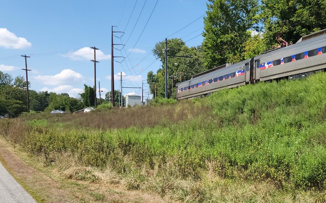 A Map That Overlays Regional Trails over Regional Rails