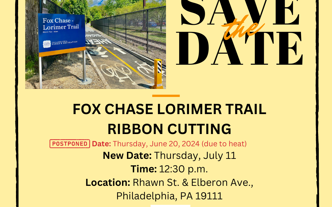 Fox Chase Lorimer Trail Ribbon Cutting