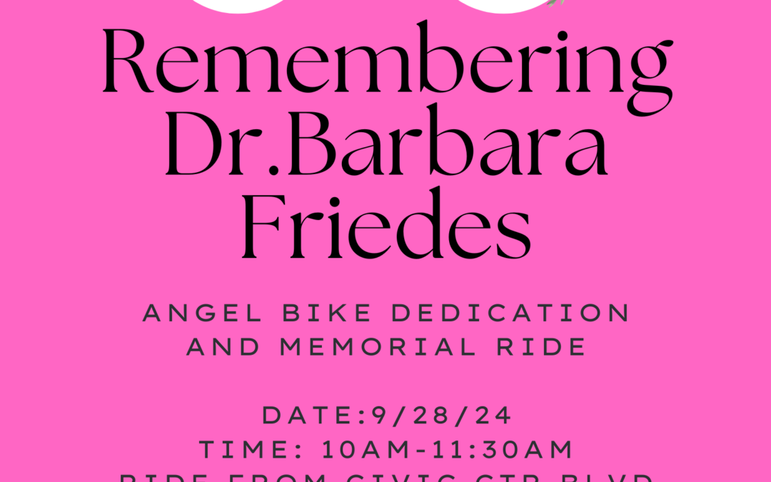 Slow Roll Memorial Bike Ride for Barbara Friedes